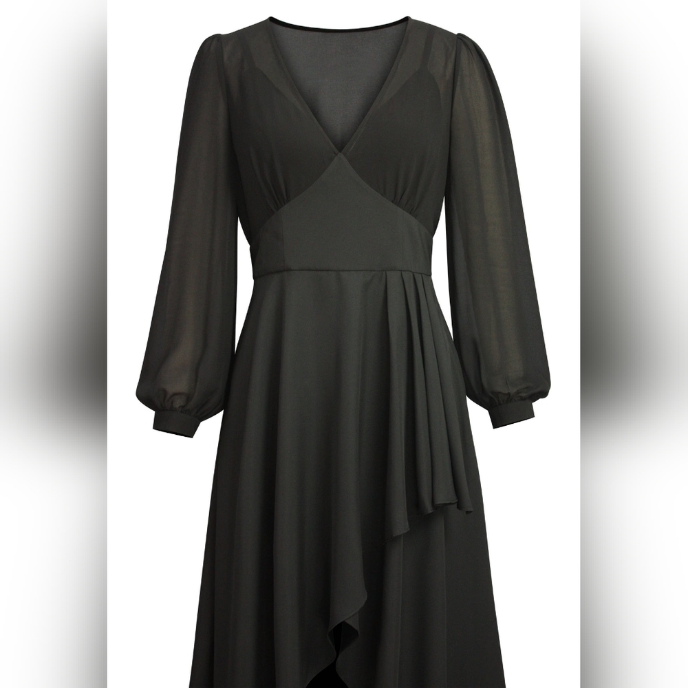 Gothic black maxi dress 3x